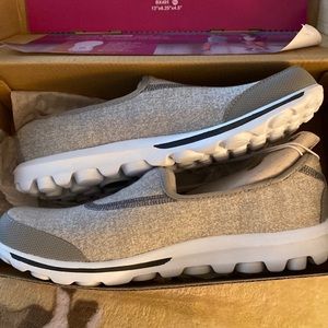 Skechers slip on walking shoes
